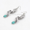 Hot Sale Beautiful Fashion Cheap Retro Turquoise Pendant Earrings For Women SSEH016